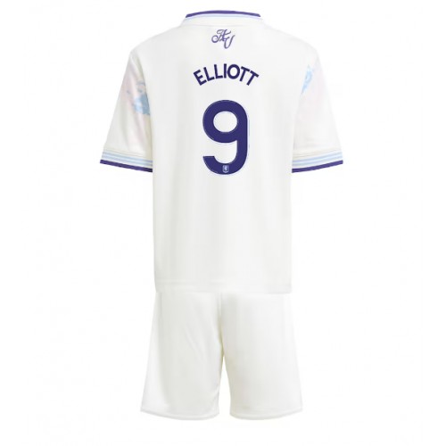Aston Villa Harvey Elliott #9 Dětské Alternativní Dres 2025-26 Krátký Rukáv (+ trenýrky)