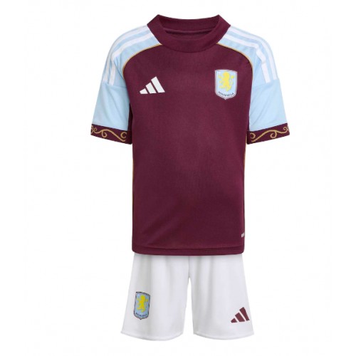 Aston Villa Harvey Elliott #9 Dětské Domácí Dres 2025-26 Krátký Rukáv (+ trenýrky)