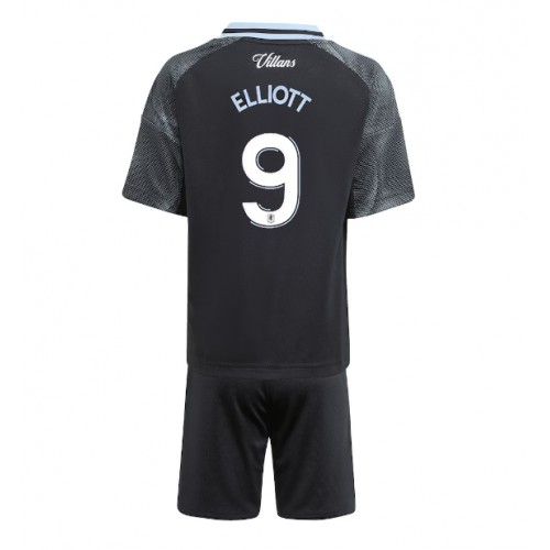 Aston Villa Harvey Elliott #9 Dětské Venkovní Dres 2025-26 Krátký Rukáv (+ trenýrky)