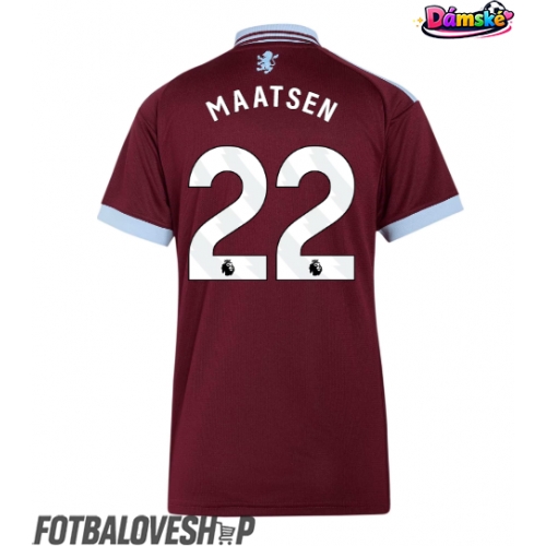 Aston Villa Ian Maatsen #22 Dámské Domácí Dres 2026-27 Krátký Rukáv