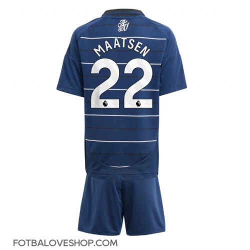 Aston Villa Ian Maatsen #22 Dětské Alternativní Dres 2024-25 Krátký Rukáv (+ trenýrky)