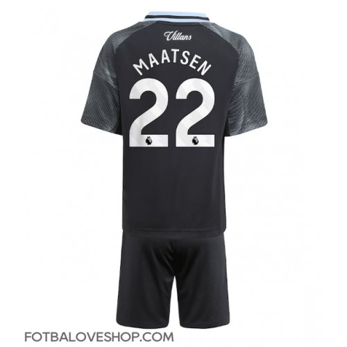 Aston Villa Ian Maatsen #22 Dětské Venkovní Dres 2025-26 Krátký Rukáv (+ trenýrky)