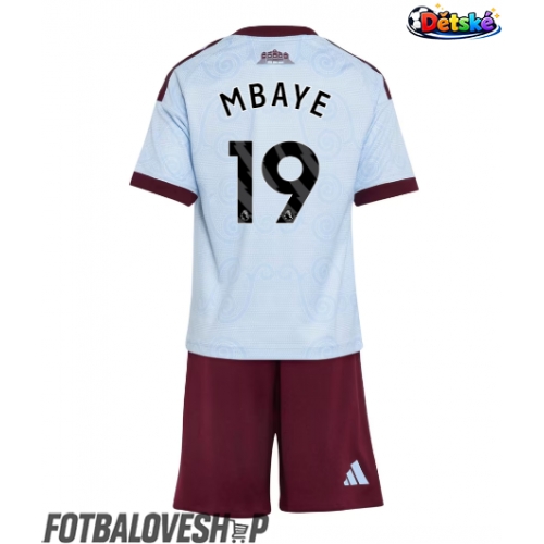 Aston Villa Ibrahim Mbaye #19 Dětské Alternativní Dres 2026-27 Krátký Rukáv (+ trenýrky)