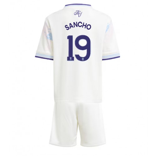 Aston Villa Jadon Sancho #19 Dětské Alternativní Dres 2025-26 Krátký Rukáv (+ trenýrky)