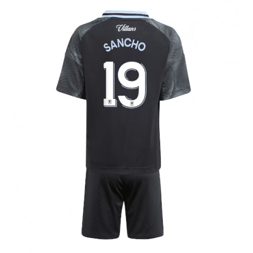 Aston Villa Jadon Sancho #19 Dětské Venkovní Dres 2025-26 Krátký Rukáv (+ trenýrky)