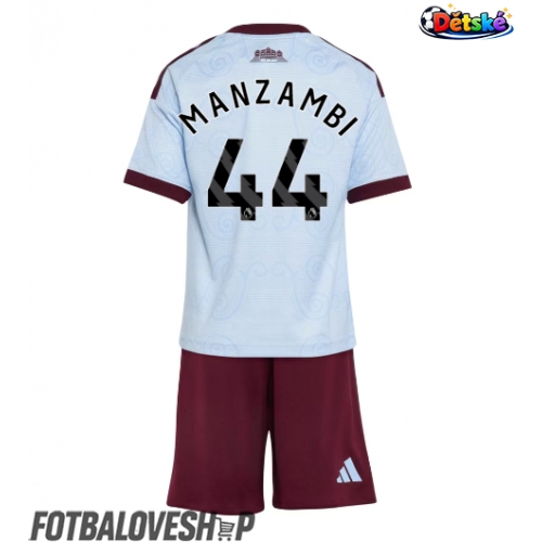Aston Villa Johan Manzambi #44 Dětské Alternativní Dres 2026-27 Krátký Rukáv (+ trenýrky)
