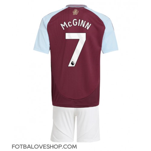 Aston Villa John McGinn #7 Dětské Domácí Dres 2024-25 Krátký Rukáv (+ trenýrky)