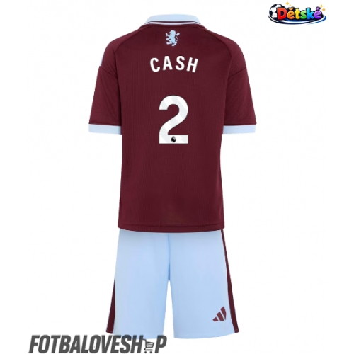 Aston Villa Matty Cash #2 Dětské Domácí Dres 2026-27 Krátký Rukáv (+ trenýrky)