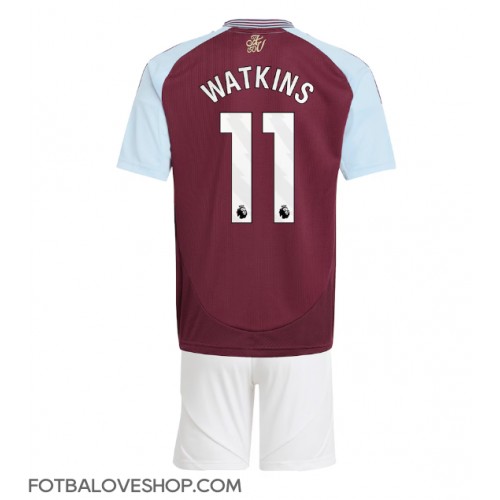 Aston Villa Ollie Watkins #11 Dětské Domácí Dres 2024-25 Krátký Rukáv (+ trenýrky)