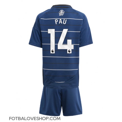 Aston Villa Pau Torres #14 Dětské Alternativní Dres 2024-25 Krátký Rukáv (+ trenýrky)