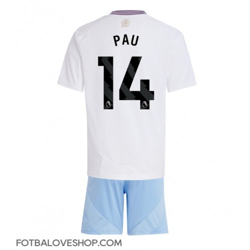 Aston Villa Pau Torres #14 Dětské Venkovní Dres 2024-25 Krátký Rukáv (+ trenýrky)