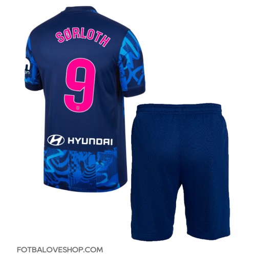 Atletico Madrid Alexander Sorloth #9 Dětské Alternativní Dres 2024-25 Krátký Rukáv (+ trenýrky)