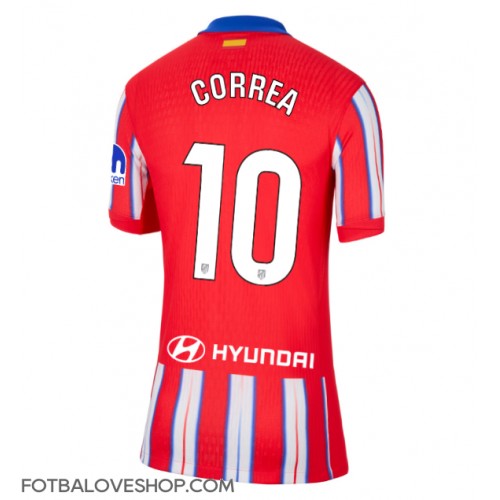 Atletico Madrid Angel Correa #10 Dámské Domácí Dres 2024-25 Krátký Rukáv