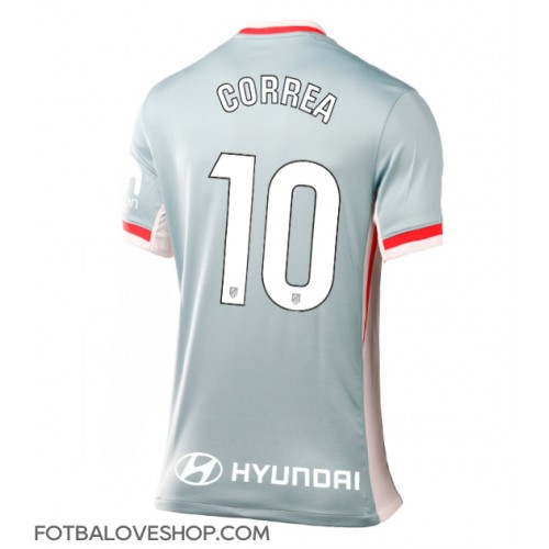Atletico Madrid Angel Correa #10 Dámské Venkovní Dres 2024-25 Krátký Rukáv