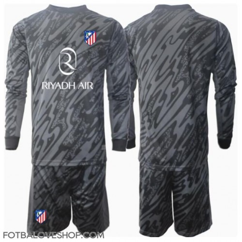 Atletico Madrid Brankářské Dětské Domácí Dres 2024-25 Dlouhý Rukáv (+ trenýrky)