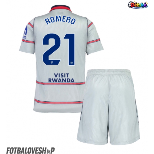 Atletico Madrid Cristian Romero #21 Dětské Alternativní Dres 2026-27 Krátký Rukáv (+ trenýrky)
