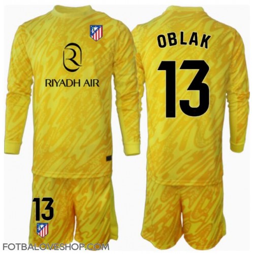 Atletico Madrid Jan Oblak #13 Brankářské Dětské Alternativní Dres 2024-25 Dlouhý Rukáv (+ trenýrky)