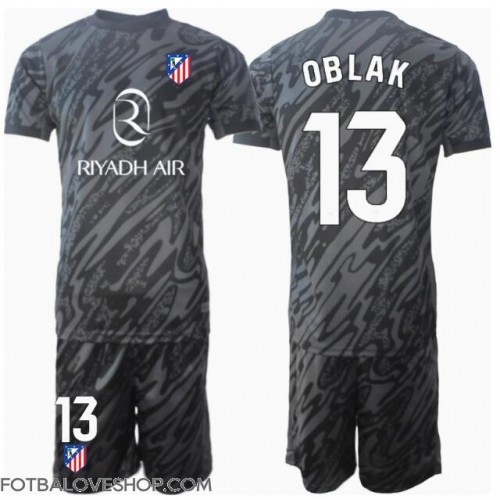 Atletico Madrid Jan Oblak #13 Brankářské Dětské Domácí Dres 2024-25 Krátký Rukáv (+ trenýrky)