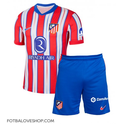 Atletico Madrid Julian Alvarez #19 Dětské Domácí Dres 2024-25 Krátký Rukáv (+ trenýrky)