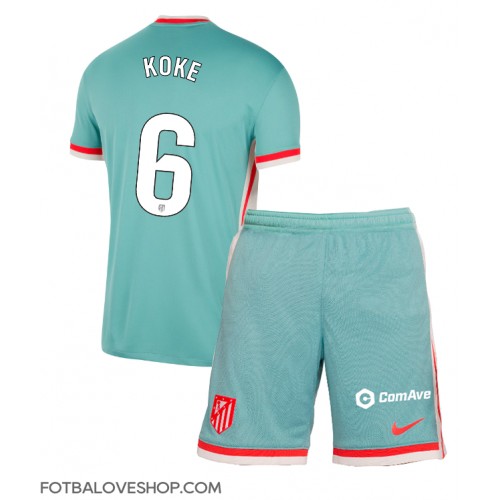 Atletico Madrid Koke #6 Dětské Venkovní Dres 2024-25 Krátký Rukáv (+ trenýrky)