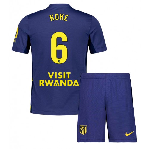 Atletico Madrid Koke #6 Dětské Venkovní Dres 2025-26 Krátký Rukáv (+ trenýrky)