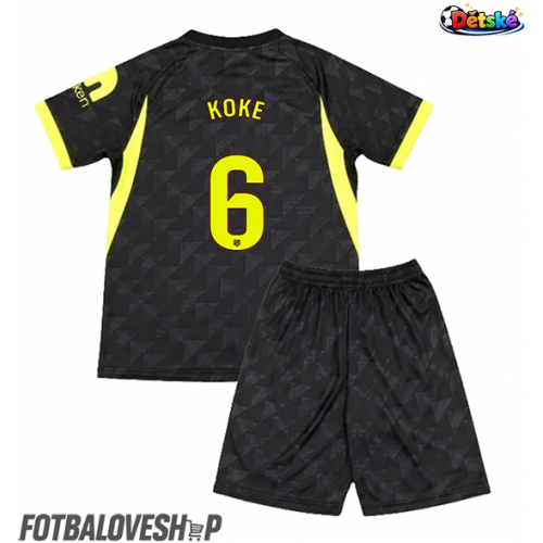 Atletico Madrid Koke #6 Dětské Venkovní Dres 2026-27 Krátký Rukáv (+ trenýrky)
