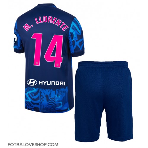 Atletico Madrid Marcos Llorente #14 Dětské Alternativní Dres 2024-25 Krátký Rukáv (+ trenýrky)