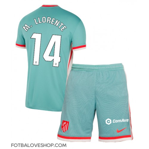 Atletico Madrid Marcos Llorente #14 Dětské Venkovní Dres 2024-25 Krátký Rukáv (+ trenýrky)
