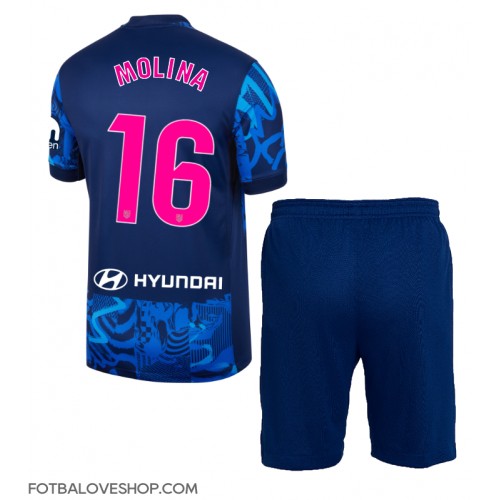 Atletico Madrid Nahuel Molina #16 Dětské Alternativní Dres 2024-25 Krátký Rukáv (+ trenýrky)