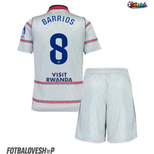 Atletico Madrid Pablo Barrios #8 Dětské Alternativní Dres 2026-27 Krátký Rukáv (+ trenýrky)