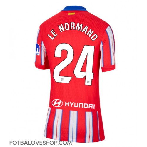 Atletico Madrid Robin Le Normand #24 Dámské Domácí Dres 2024-25 Krátký Rukáv