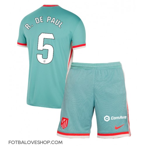 Atletico Madrid Rodrigo De Paul #5 Dětské Venkovní Dres 2024-25 Krátký Rukáv (+ trenýrky)