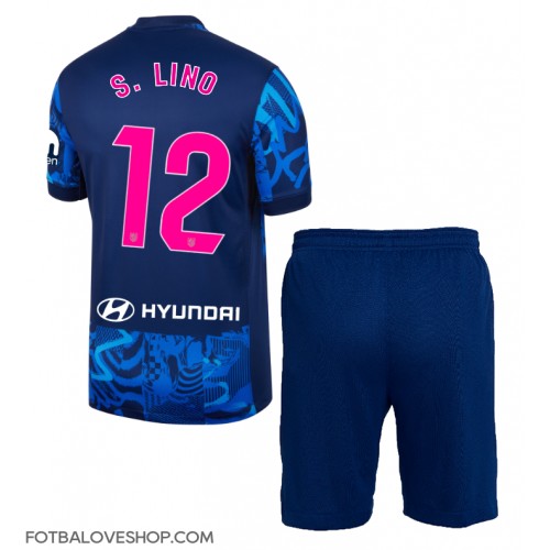 Atletico Madrid Samuel Lino #12 Dětské Alternativní Dres 2024-25 Krátký Rukáv (+ trenýrky)