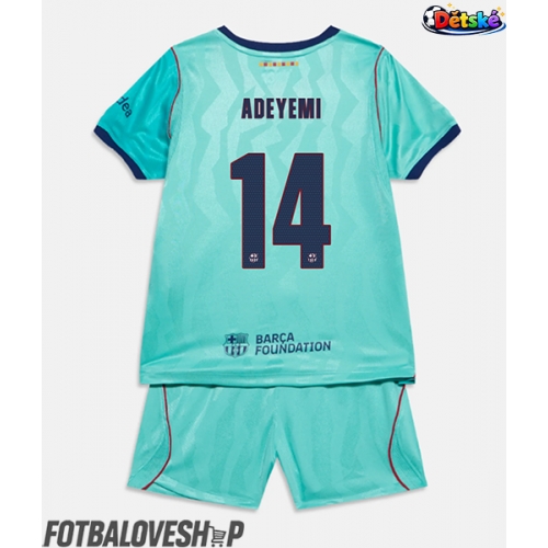 Barcelona Karim Adeyemi #14 Dětské Alternativní Dres 2026-27 Krátký Rukáv (+ trenýrky)