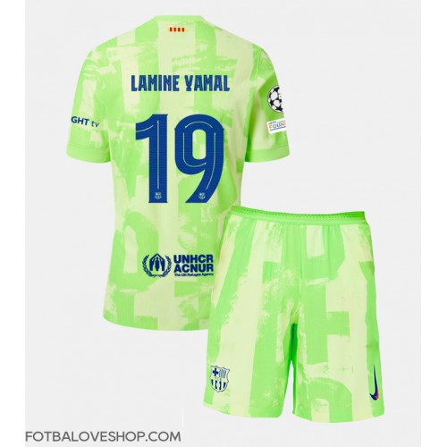 Barcelona Lamine Yamal #19 Dětské Alternativní Dres 2024-25 Krátký Rukáv (+ trenýrky)