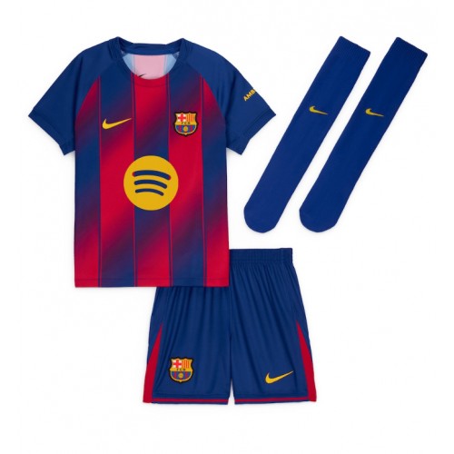Barcelona Pau Cubarsi #5 Dětské Domácí Dres 2025-26 Krátký Rukáv (+ trenýrky)
