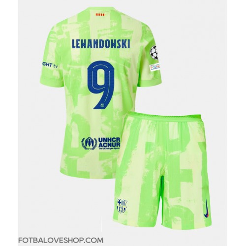 Barcelona Robert Lewandowski #9 Dětské Alternativní Dres 2024-25 Krátký Rukáv (+ trenýrky)