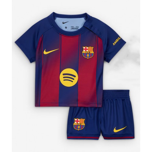 Barcelona Robert Lewandowski #9 Dětské Domácí Dres 2025-26 Krátký Rukáv (+ trenýrky)