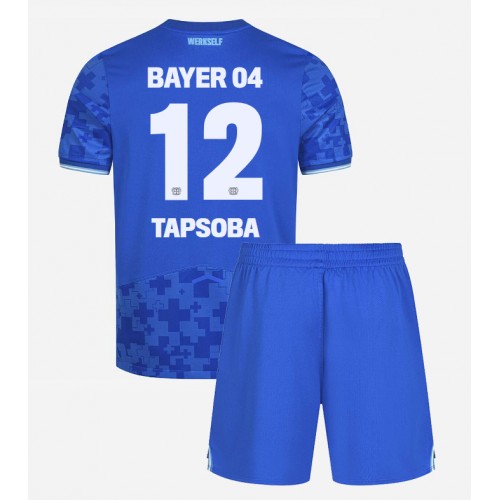 Bayer Leverkusen Edmond Tapsoba #12 Dětské Alternativní Dres 2025-26 Krátký Rukáv (+ trenýrky)