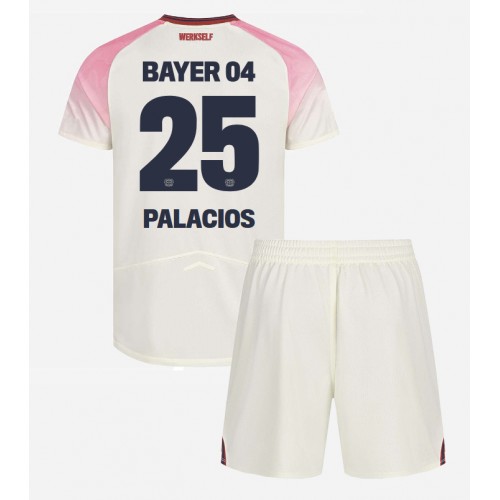 Bayer Leverkusen Exequiel Palacios #25 Dětské Venkovní Dres 2025-26 Krátký Rukáv (+ trenýrky)