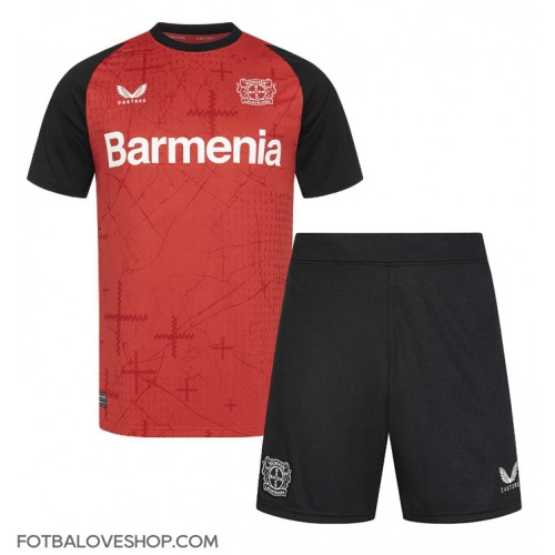 Bayer Leverkusen Jeremie Frimpong #30 Dětské Domácí Dres 2024-25 Krátký Rukáv (+ trenýrky)