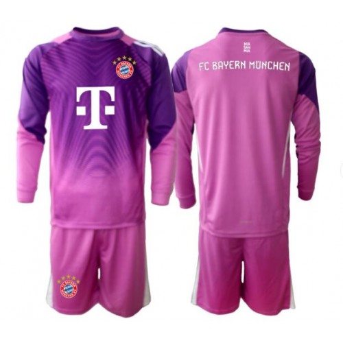 Bayern Munich Brankářské Dětské Alternativní Dres 2025-26 Dlouhý Rukáv (+ trenýrky)