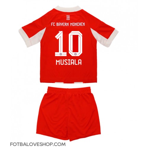 Bayern Munich Jamal Musiala #10 Dětské Domácí Dres 2025-26 Krátký Rukáv (+ trenýrky)