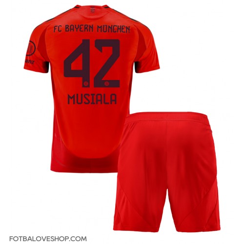 Bayern Munich Jamal Musiala #42 Dětské Domácí Dres 2024-25 Krátký Rukáv (+ trenýrky)