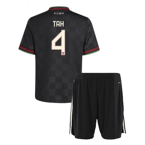 Bayern Munich Jonathan Tah #4 Dětské Alternativní Dres 2025-26 Krátký Rukáv (+ trenýrky)