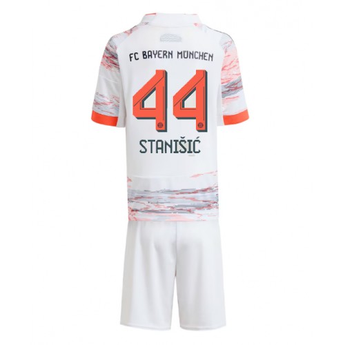 Bayern Munich Josip Stanisic #44 Dětské Venkovní Dres 2025-26 Krátký Rukáv (+ trenýrky)