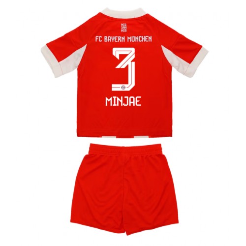 Bayern Munich Kim Min-jae #3 Dětské Domácí Dres 2025-26 Krátký Rukáv (+ trenýrky)