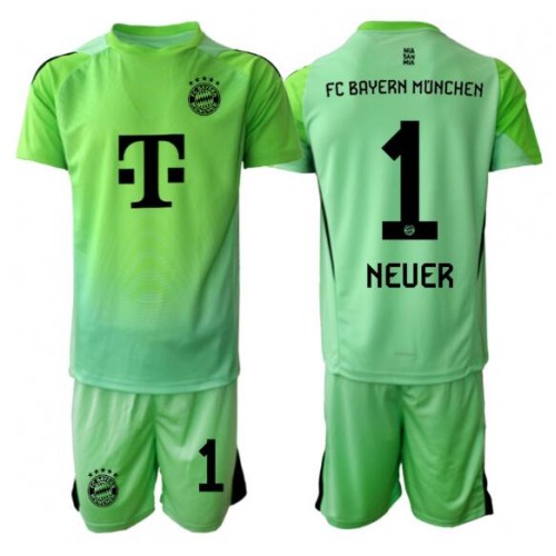 Bayern Munich Manuel Neuer #1 Brankářské Dětské Domácí Dres 2025-26 Krátký Rukáv (+ trenýrky)