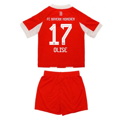 Bayern Munich Michael Olise #17 Dětské Domácí Dres 2025-26 Krátký Rukáv (+ trenýrky)