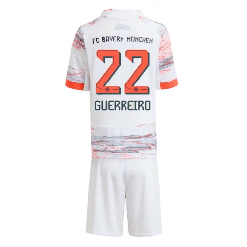Bayern Munich Raphael Guerreiro #22 Dětské Venkovní Dres 2025-26 Krátký Rukáv (+ trenýrky)